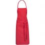 Reeva 100% cotton apron with tie-back closure, Red