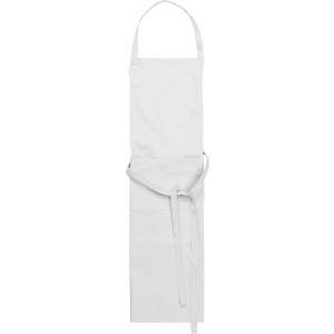 Cotton and polyester (240 gr/m2) apron Luke, white (Apron)