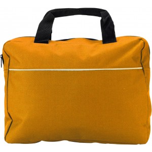 Polyester (600D) document bag, orange