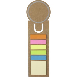 Cardboard bookmark Clay, brown