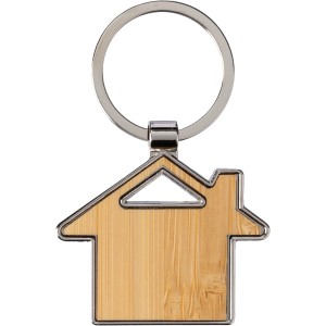 Zinc alloy key holder Bernd, brown