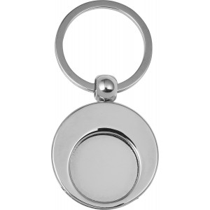 Metal 2-in-1 key holder Christie, silver