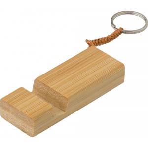 Bamboo key chain phone stand Kian, bamboo