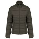 LADIES' LIGHTWEIGHT PADDED JACKET, Dark Khaki (KA6121DKH)