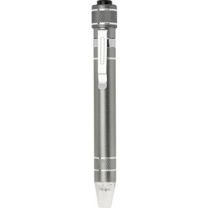 Aluminium pocket screwdriver Paquita, grey