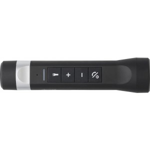 ABS LED flashlight and speaker Lewis, black (Lamps)
