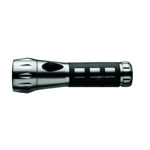 Torch with 17 LED lights, black/silver (Lamps)