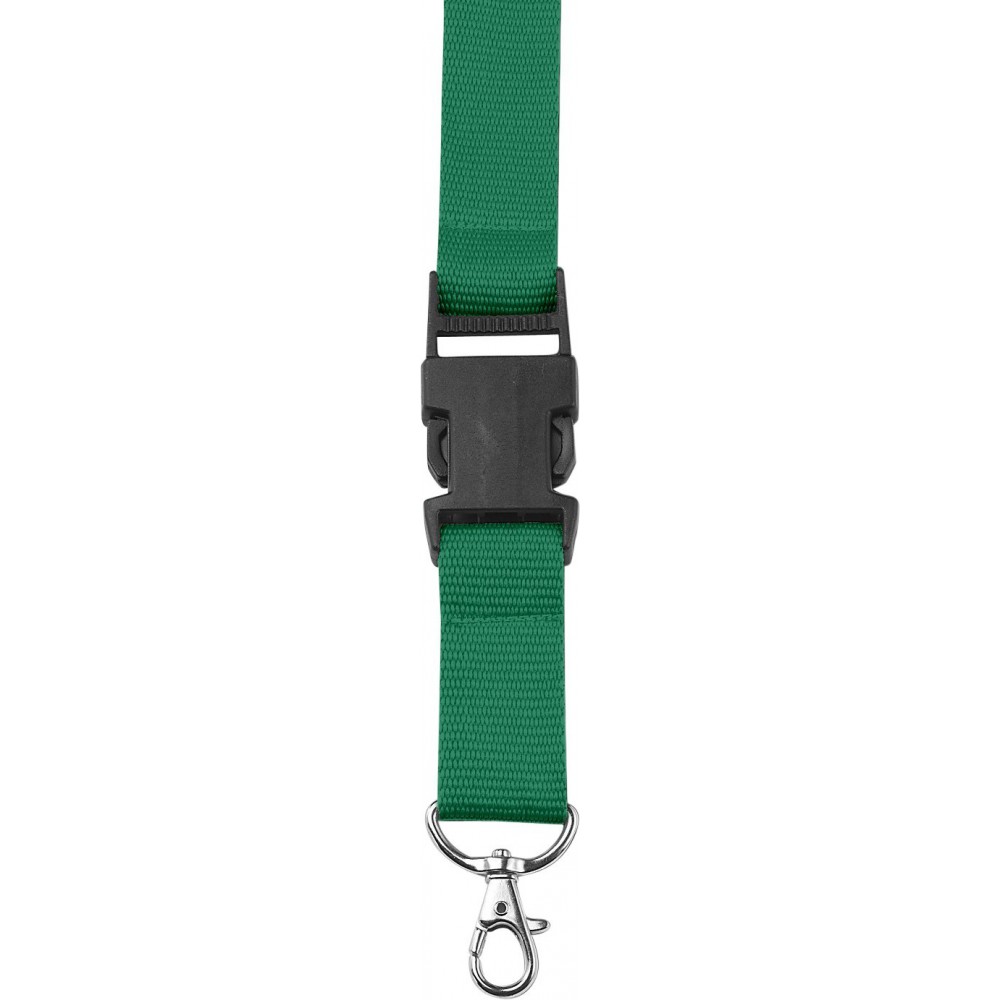 Printed Lanyard and key holder, green (Lanyard, armband, badge holder)