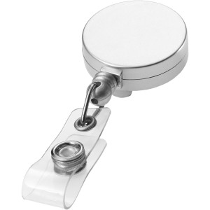 Aspen roller clip keychain, Silver (Lanyard, armband, badge holder)