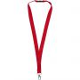Dylan cotton lanyard with safety clip, Red
