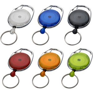 Gerlos roller clip keychain, White (Lanyard, armband, badge holder)