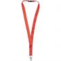 Julian bamboo lanyard with safety clip, Red
