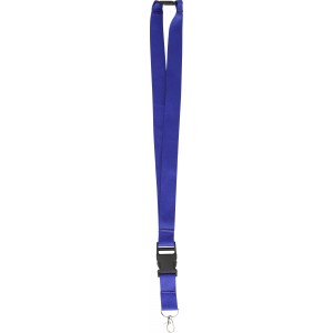 Lanyard and key holder, cobalt blue (Lanyard, armband, badge holder)