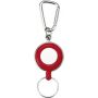 Pass holder with 60cm cord, red