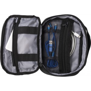 Polyester (600D) travel pouch Jace, anthracite (Laptop & Conference bags)