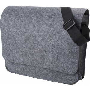 RPET felt laptop bag Layla, grey (Laptop & Conference bags)