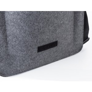 RPET felt laptop bag Layla, grey (Laptop & Conference bags)