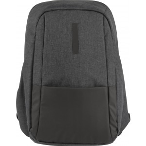 PVC laptop backpack Aliza, black