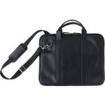 Leather laptop bag Michael, black (971814-01)