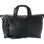 Leather sports bag Noah, black