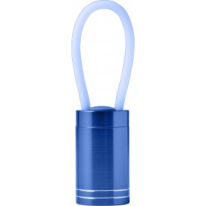 Aluminium torch with 6LED bulbs, cobalt blue (Keychains)