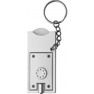 PS key holder with coin Madeleine, silver (Keychains)