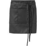 Lega short apron with 3 pockets, solid black (11205100)