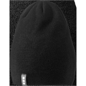 Level beanie, solid black (Hats)