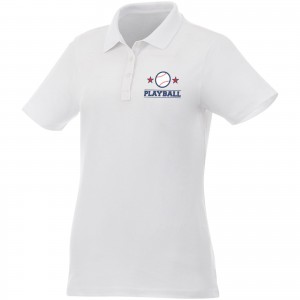Liberty private label short sleeve women's polo, White (T-shirt, 90-100% cotton)