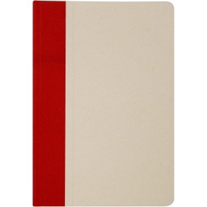 Liliana A5 sugar cane plastic hard cover notebook, Brick (Notebooks)