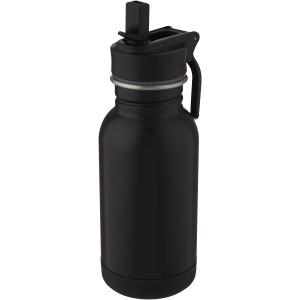 Lina 400 ml stainless steel sport bottle with straw and loop (Sport bottles)