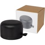 Loop 5W recycled plastic Bluetooth speaker, Solid black, 8 x (12422290)