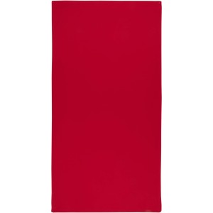 Lucas RPET sport towel 50x100 cm, Red (Towels)