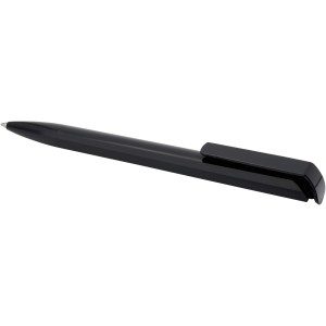 Lucia recycled plastic ballpoint pen, Solid black (Plastic pen)