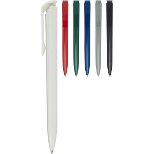 Lucia recycled plastic ballpoint pen, Solid black (Plastic pen)