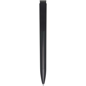 Lucia recycled plastic ballpoint pen, Solid black (Plastic pen)