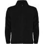 Luciane men's full zip fleece jacket, Solid black