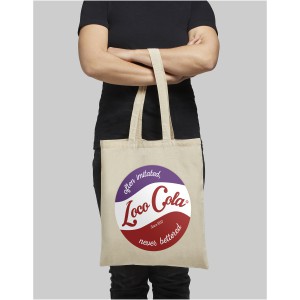 Madras 140 g/m2 cotton tote bag, solid black (cotton bag)