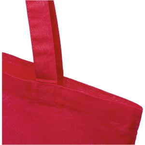 Madras 140 g/m2 GRS recycled cotton tote bag 7L, Red (cotton bag)