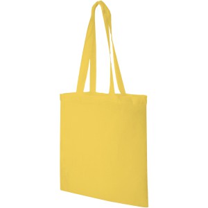 Madras 140 g/m2 cotton tote bag, Yellow