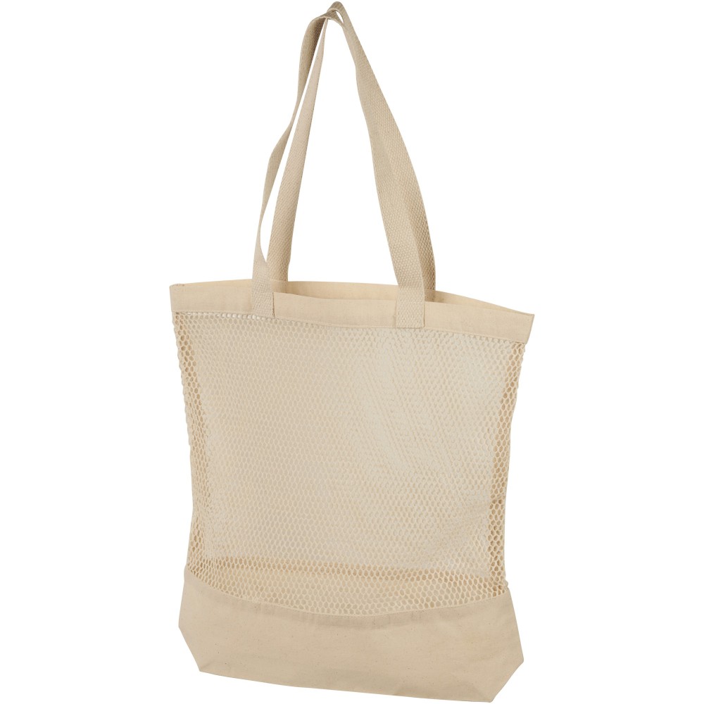 Karu faillissement opschorten Printed Maine mesh cotton tote bag, beige (Shopping bags)
