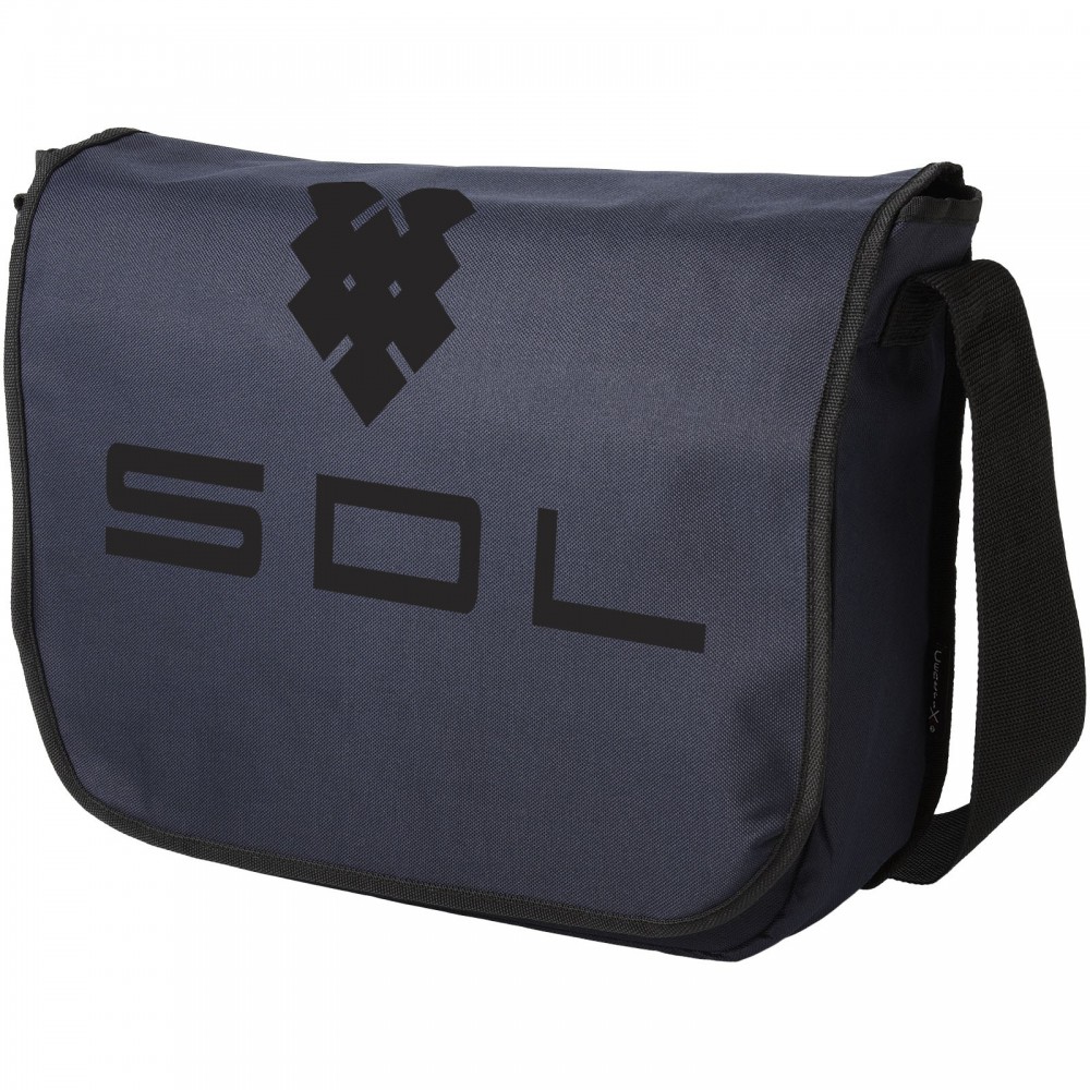 Printed Malibu messenger bag, Navy (Laptop & Conference bags)