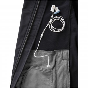 Mani power fleece full zip jacket, solid black (Polar pullovers)