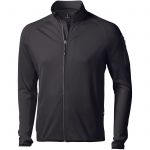 Mani power fleece full zip jacket, solid black (3948099)