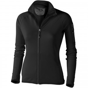 Mani power fleece full zip ladies jacket, solid black (Polar pullovers)