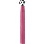 Manual foldable polyester (190T) umbrella, pink