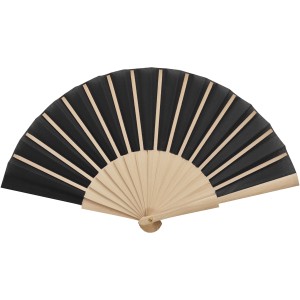 Manuela hand fan, Solid black (Fan)