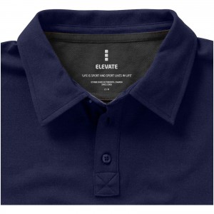 Markham short sleeve men's stretch polo, Navy (Polo shirt, 90-100% cotton)