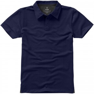 Markham short sleeve men's stretch polo, Navy (Polo shirt, 90-100% cotton)