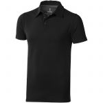 Markham short sleeve men's stretch polo, solid black (3808499)